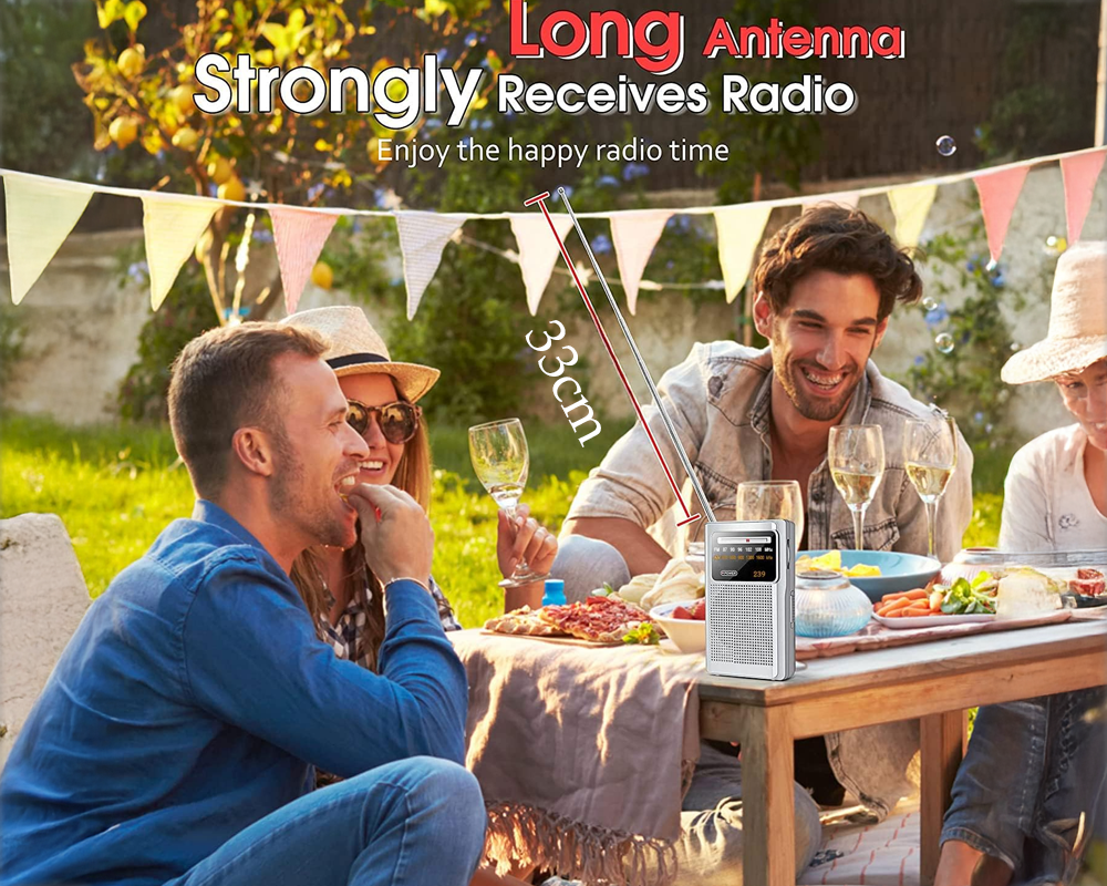 Portable Stereo AM FM Radio