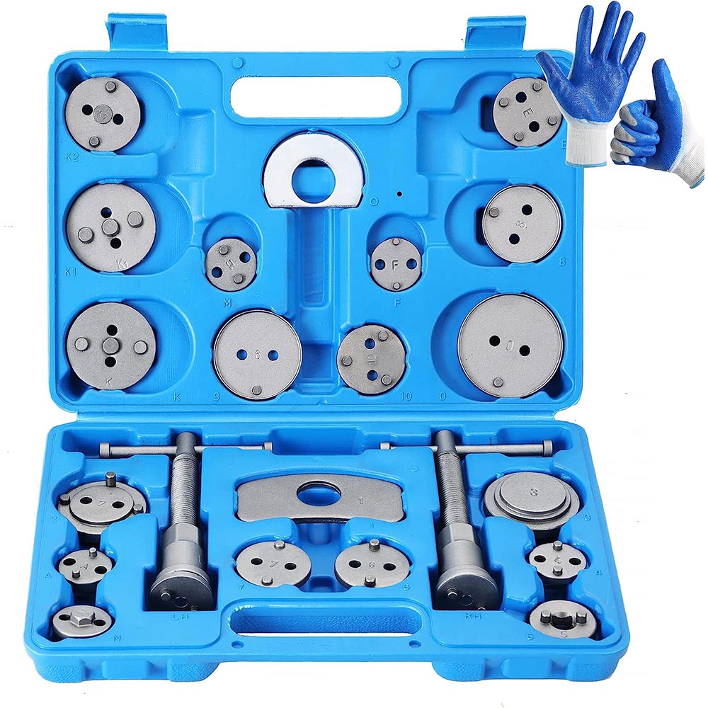 Disc brake caliper tool set