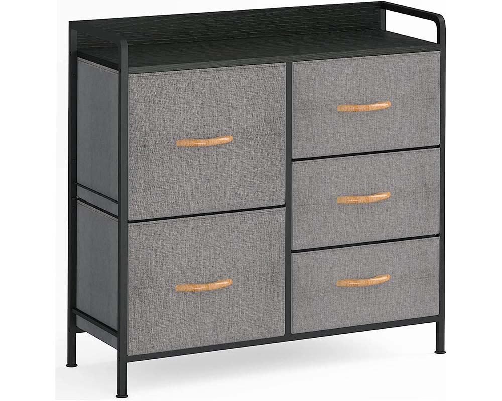 Black linen chest
