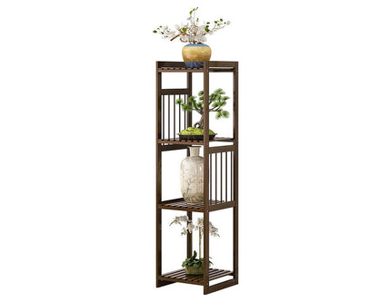 bamboo shelf for plants