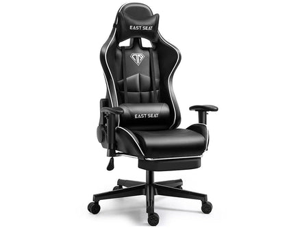 Gaming Chair – Ergonomic Reclining Gaming Chair with Footrest