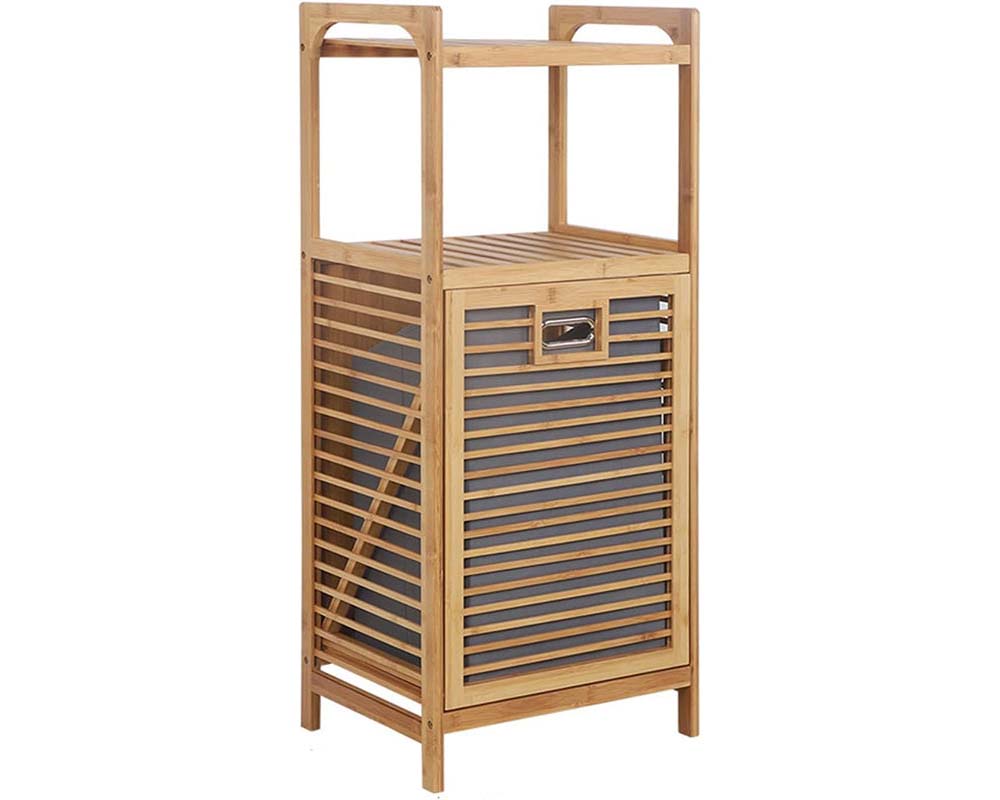 Bamboo Bathroom Cabinet Hamper Cabinet Organizer