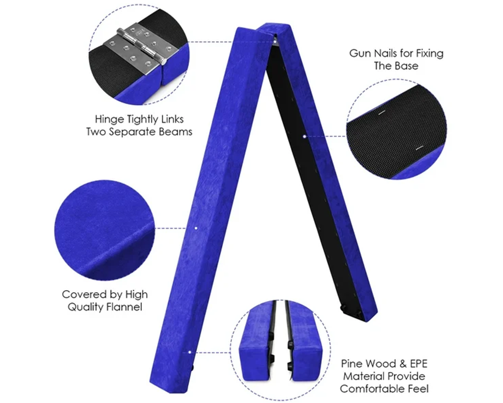 Portable balance beam mat