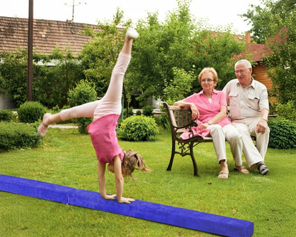 Gymnastics training beam blue