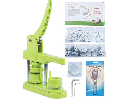 button maker with plastic films
