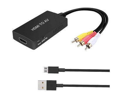 HDMI to RCA adapter front view