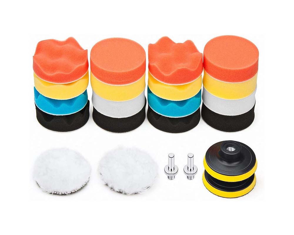 Adhesive backing polishing pads