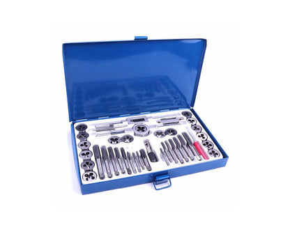 Tap and die set for threading