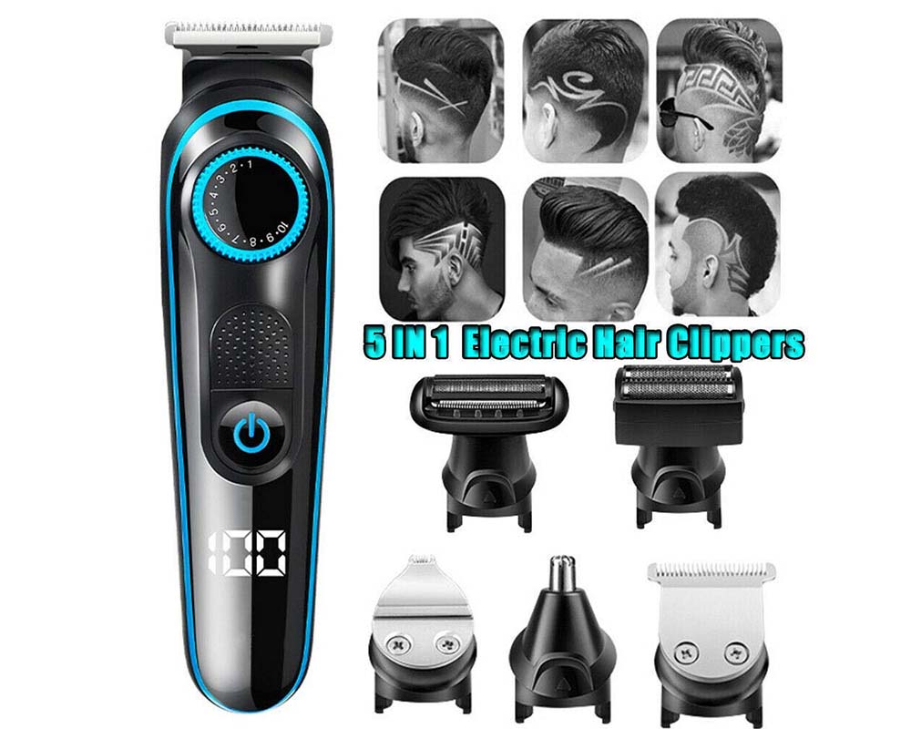 Hair trimmer with cleaning brush