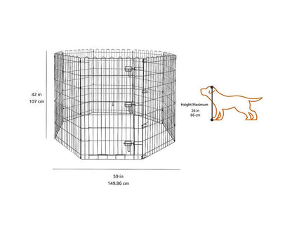 dog playpen folded flat