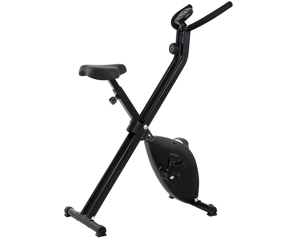 Exercise bike unfolded