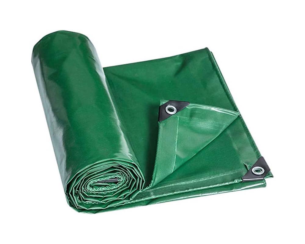 canvas tarp folded and stored
