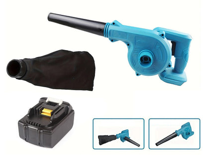 Cordless blower with dust bag