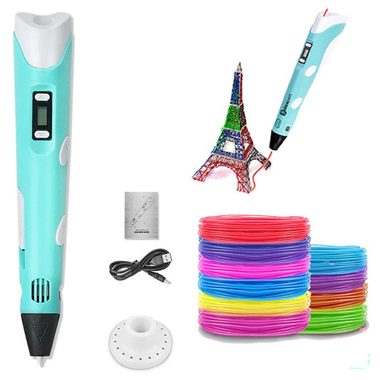 3D printing pen with LED display