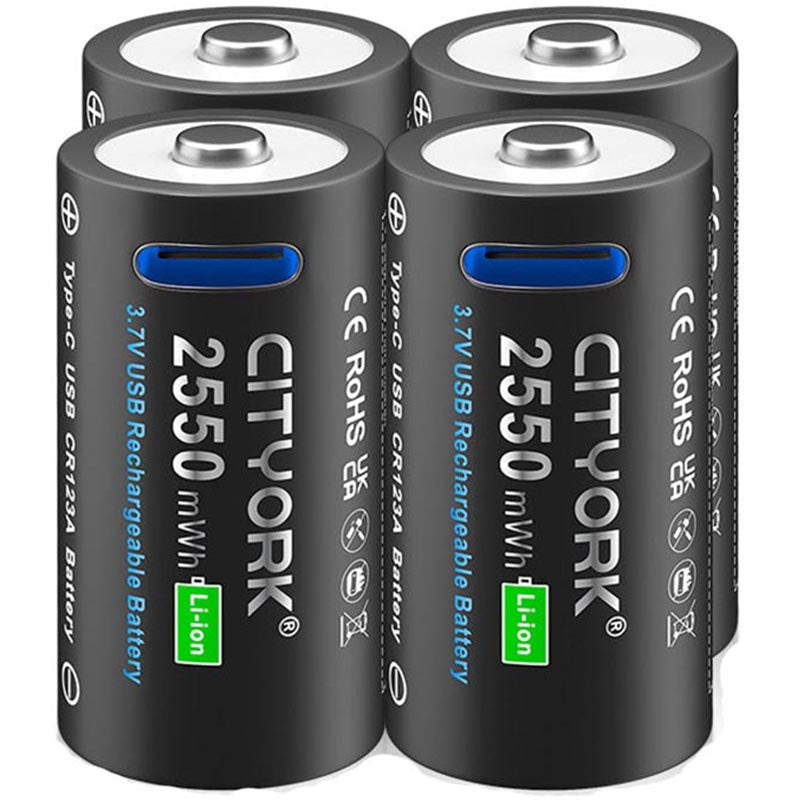 CR123A rechargeable battery pack