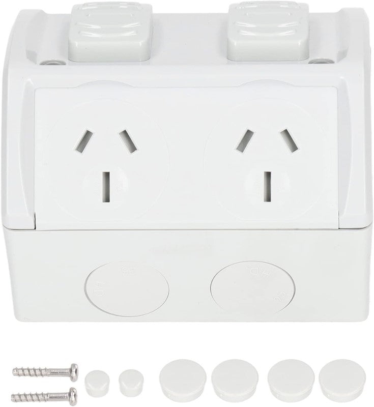 Weatherproof Double Power Point 15Amp