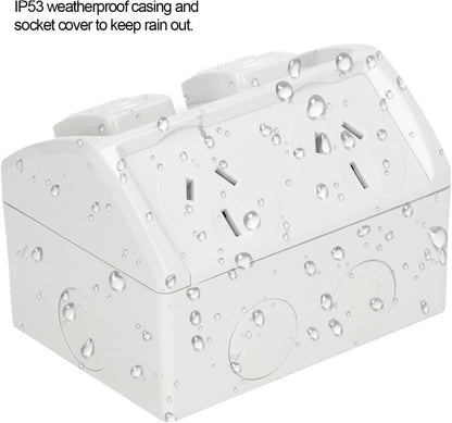 Weatherproof Double Power Point 15Amp