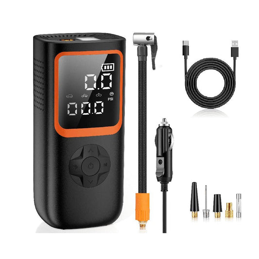 Car tyre inflator portable design