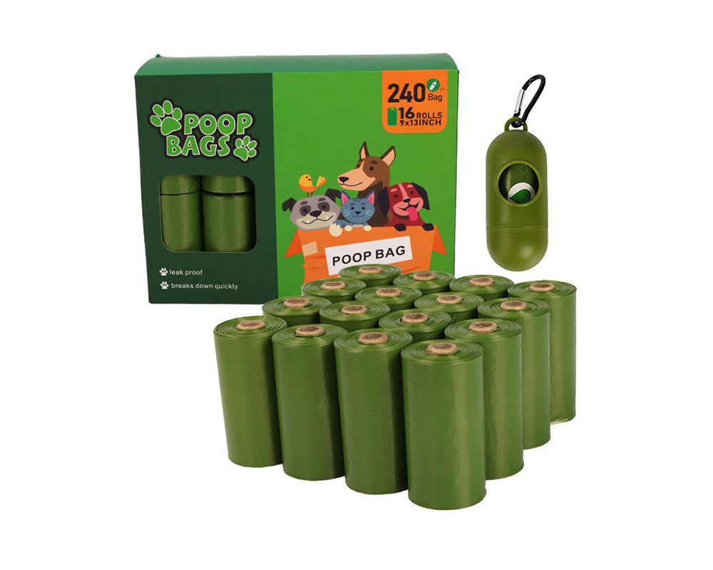 Dog poo bags for leash dispenser