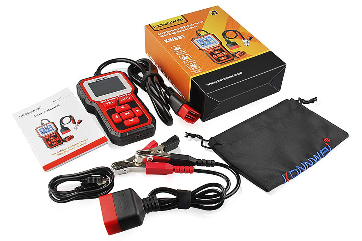 KONNWEI KW681 OBD2 Scanner 6V 12V