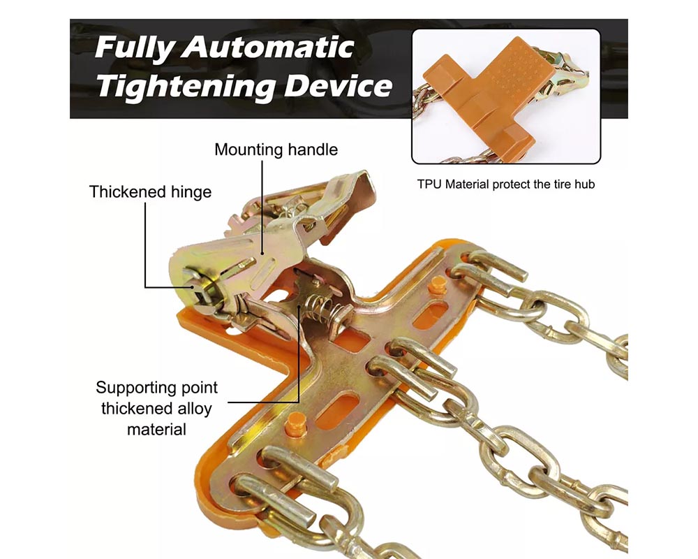 8pcs Car Tire Snow Chain