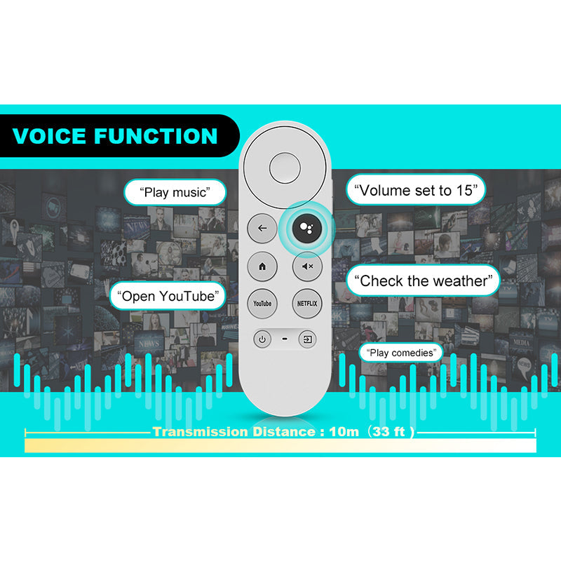 Compatible Google Chromecast 4K TV Remote Control