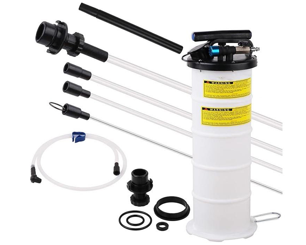 manual fluid extractor pump with hoses