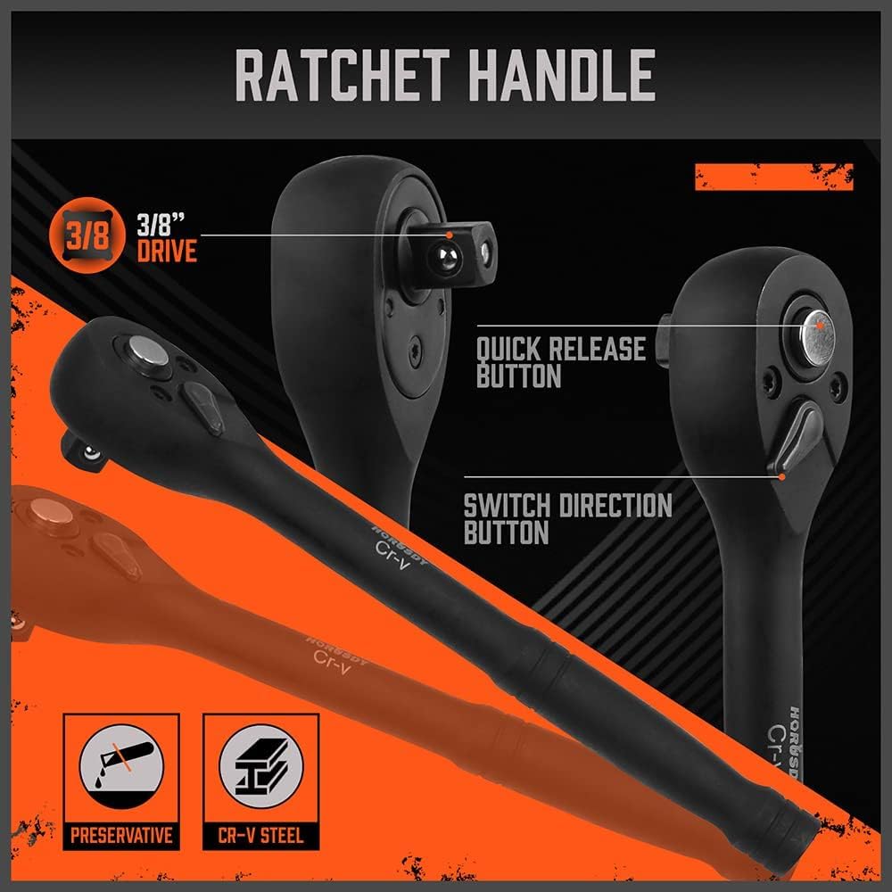 SAE and metric sockets included