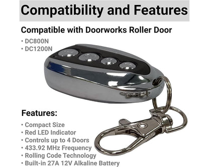 43392 MHz rolling code remote