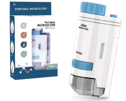 Compact zoom microscope