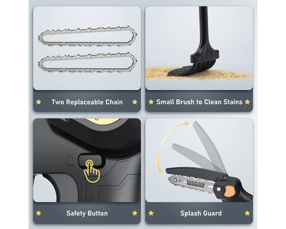 Chainsaw 6 inch Cordless Mini Chain saw