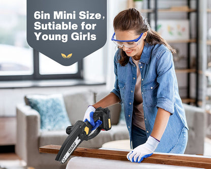 Chainsaw 6 inch Cordless Mini Chain saw