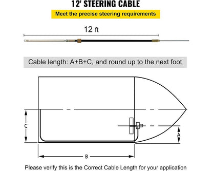 Boat Rotary Steering System Kit