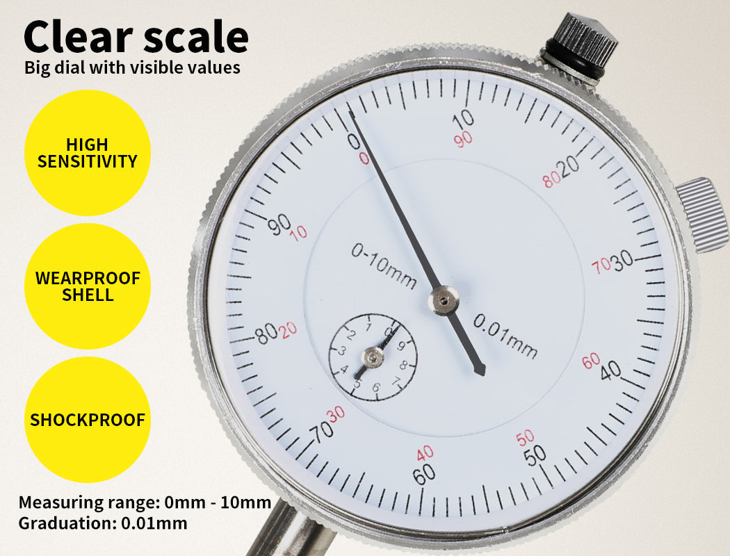 dial gauge with indicator points