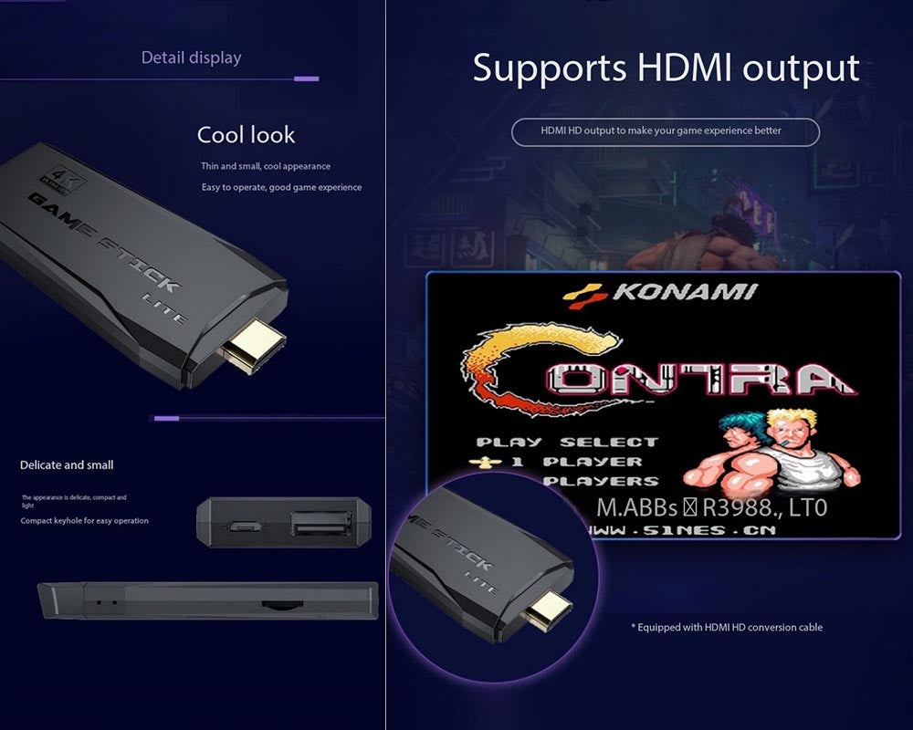 Gaming console connected to TV