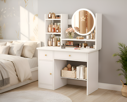 Dressing Table with LED Mirror