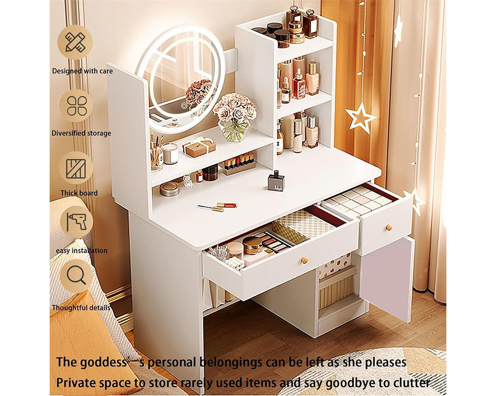 Dressing table with LED Mirror