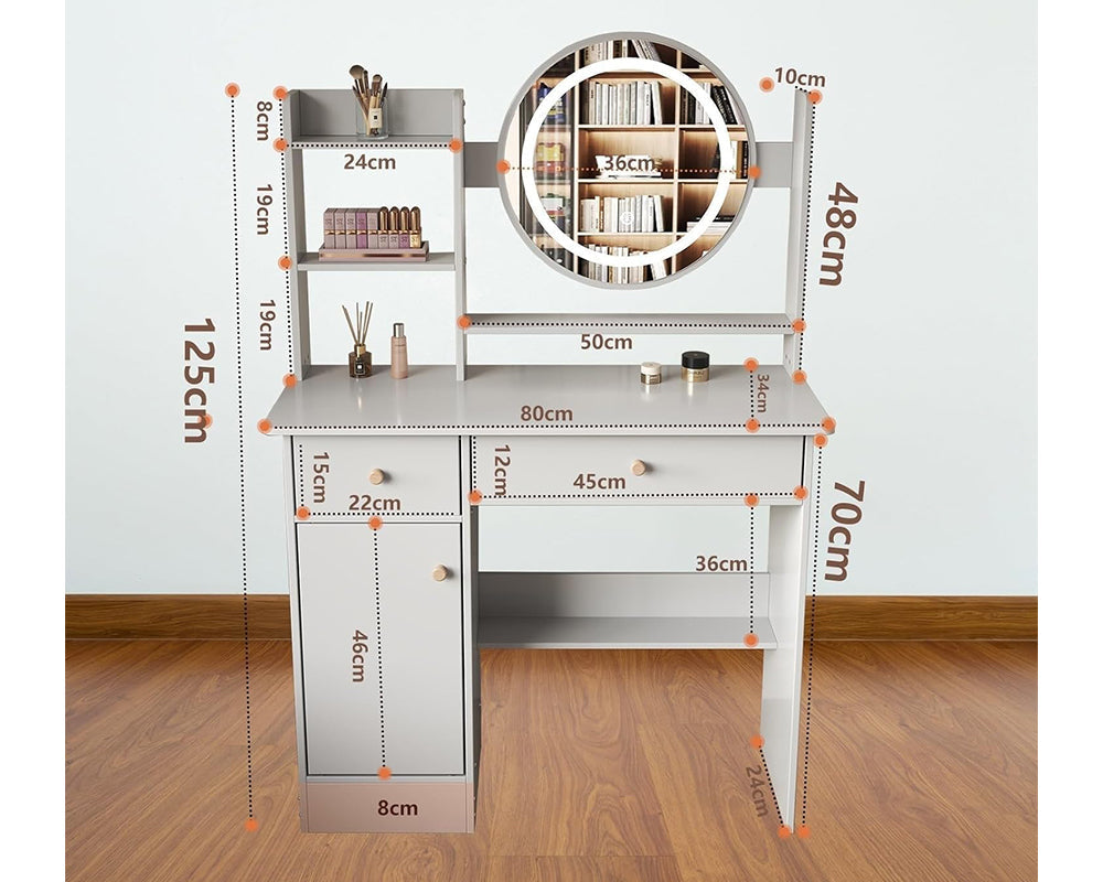 Dressing table with LED Mirror