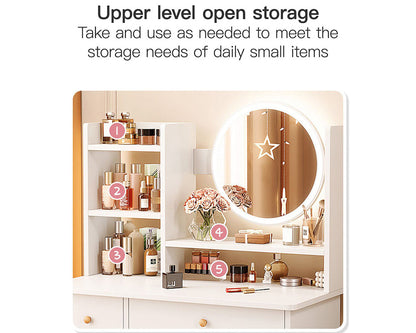 Dressing table with LED Mirror