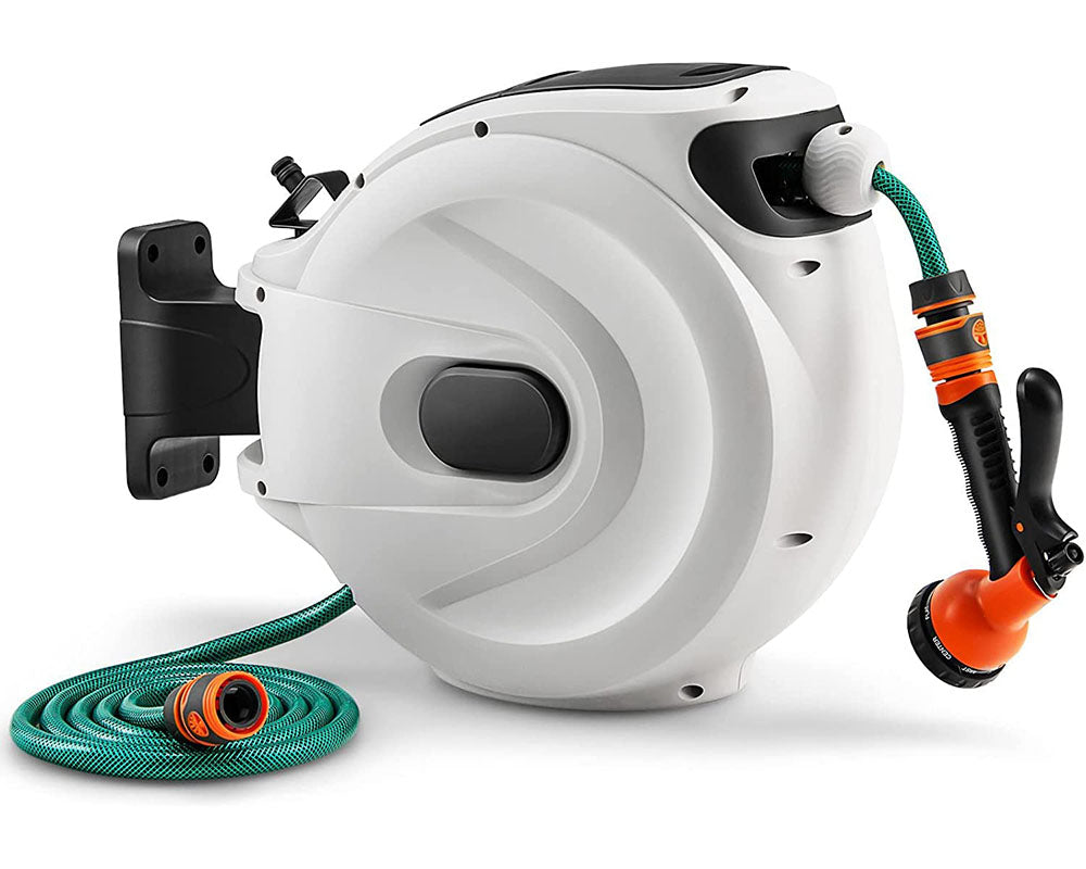 Hose reel with tap adapter