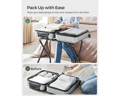 Luggage Racks Set of 2 - Black