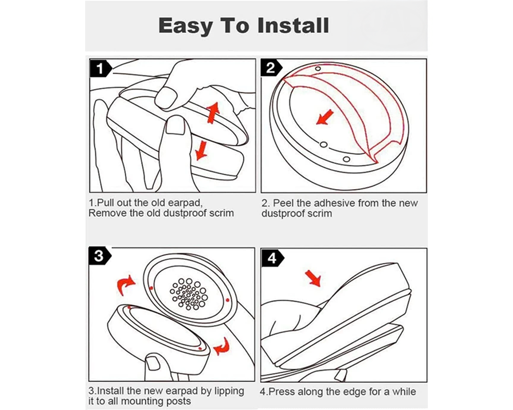 Replacement Ear Pads for Beats Studio 2 & 3 Headphones