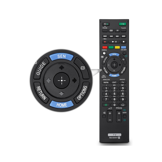Sony TV remote front view
