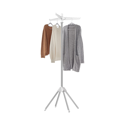 Foldable clothes drying rack