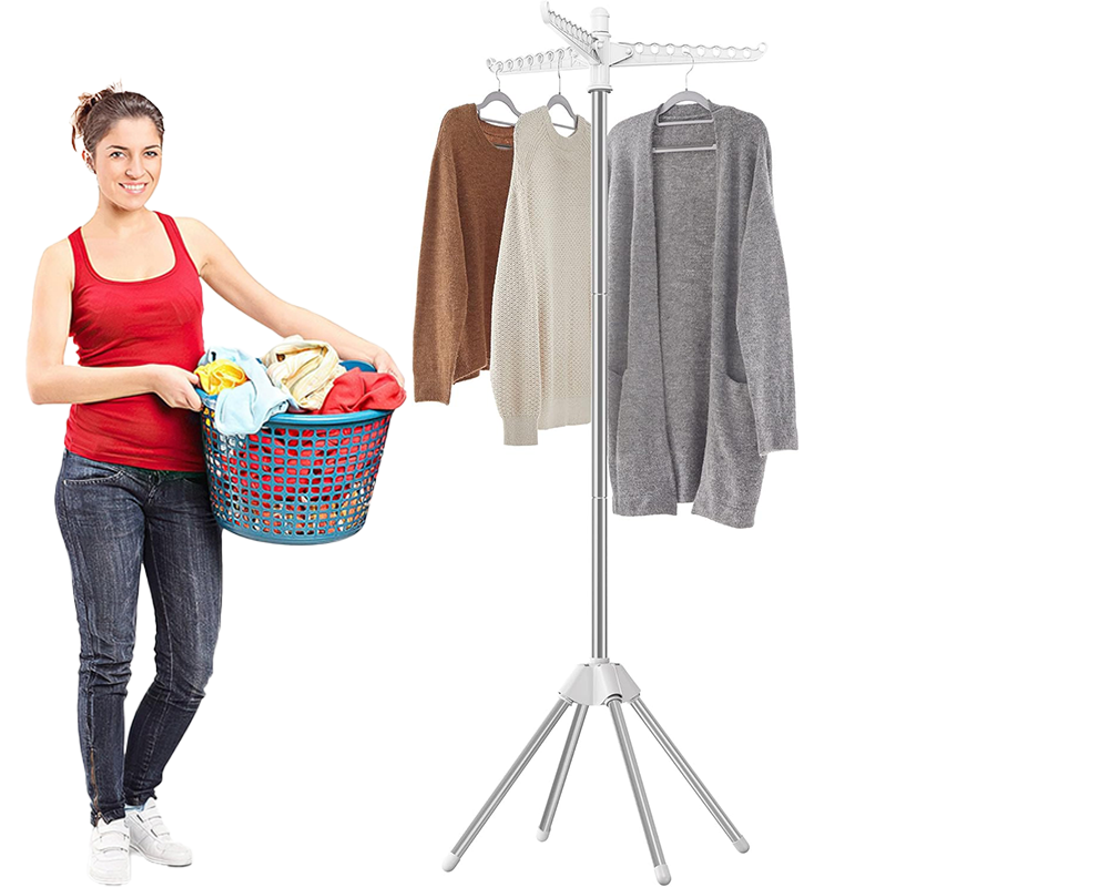 Saving Clothes Laundry Drying Rack
