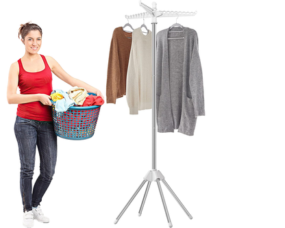 Saving Clothes Laundry Drying Rack