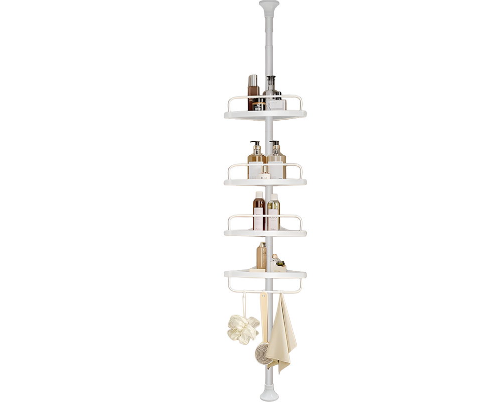 4 Tier Adjustable Shower Corner Shelves