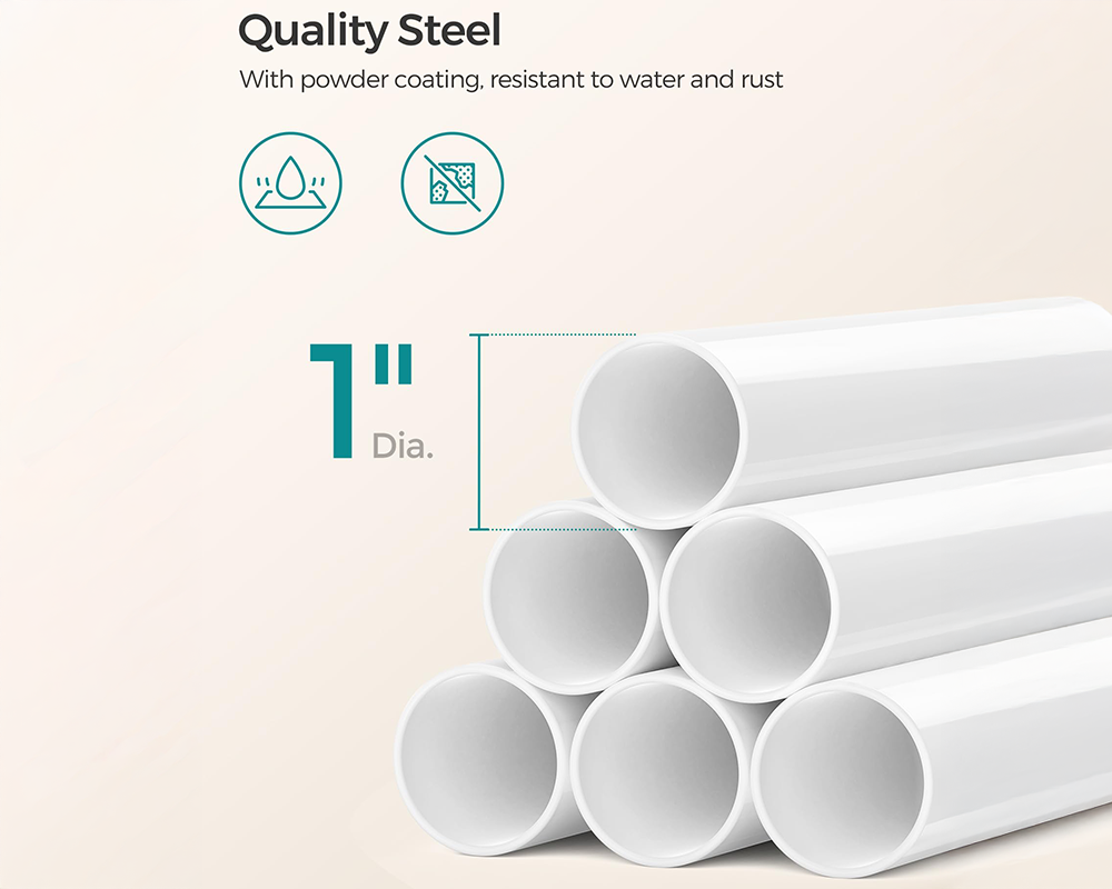 4 Tier Adjustable Shower Corner Shelves