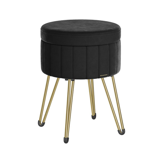 SONGMICS Small Vanity Stool Chair with Storage