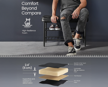 Shoe Rack Storage Bench